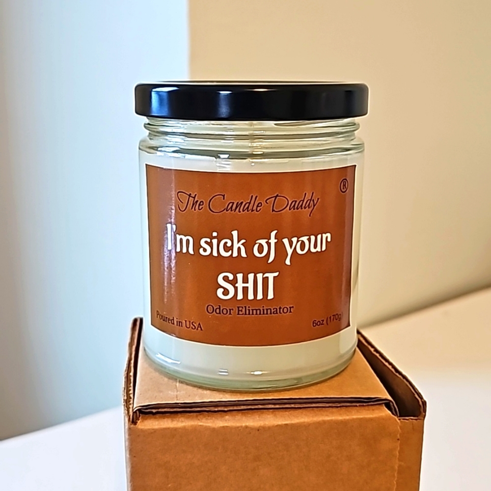 NIB the candle Daddy Sick of your Sh*t Odor eliminator candle